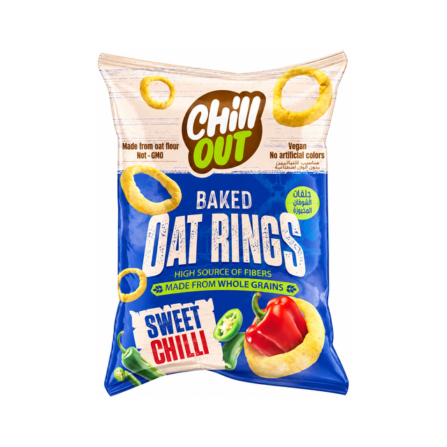 Chill Out Baked Oat Rings — Sweet Chilli on a white background