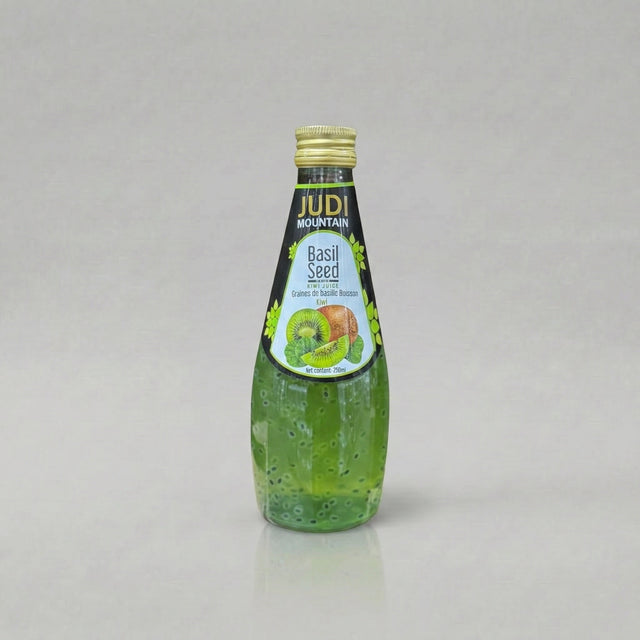 عصير الكيوي بالبذور والريحان