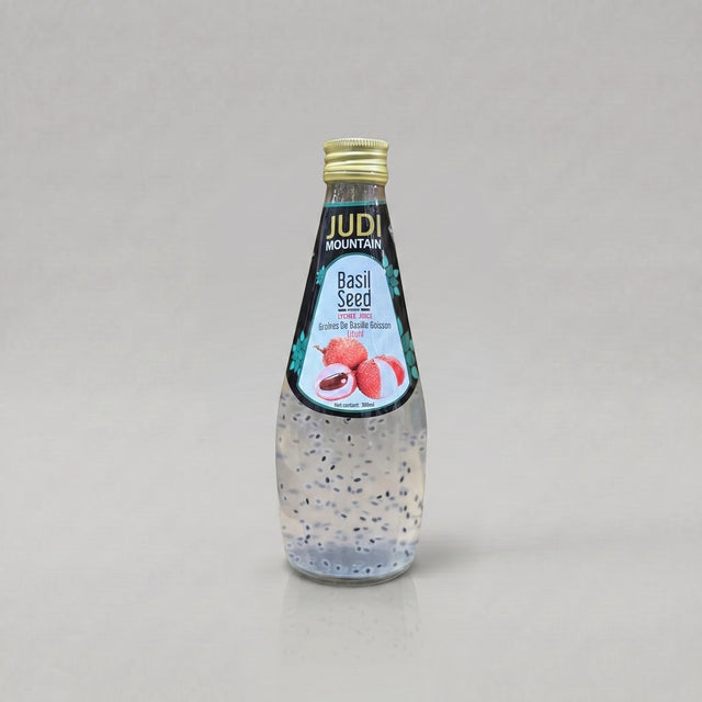 عصير بذور الريحان بالليتشي