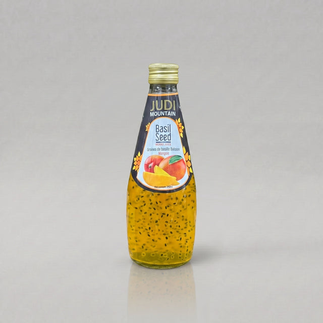 عصير المانجو وبذور الريحان