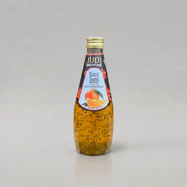 عصير بذور الريحان والبرتقال