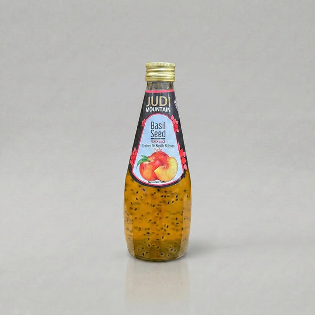 عصير بذور الريحان بالخوخ