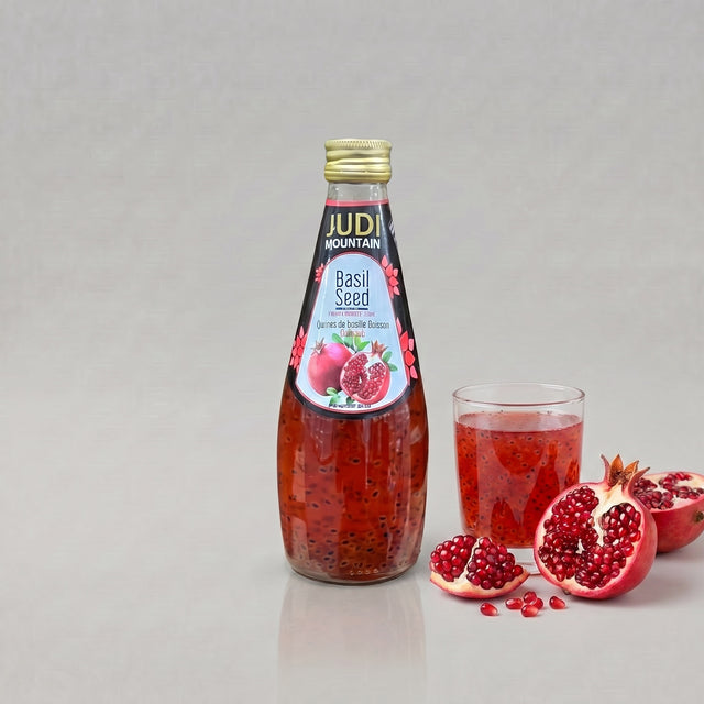 Pomegrante Basil Seed Juice