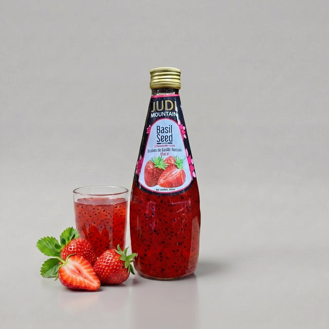 Strawberry Basil Seed Juice