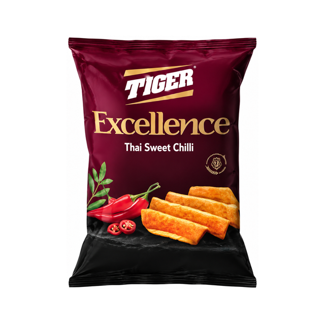 Tiger Excellence Chips — Thai Sweet Chilli on a white background
