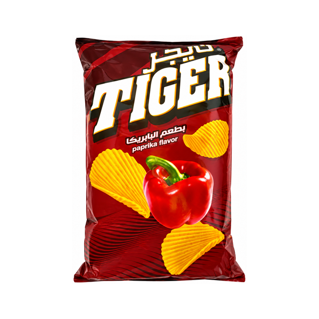 Tiger Max Chips — Paprika on a white background