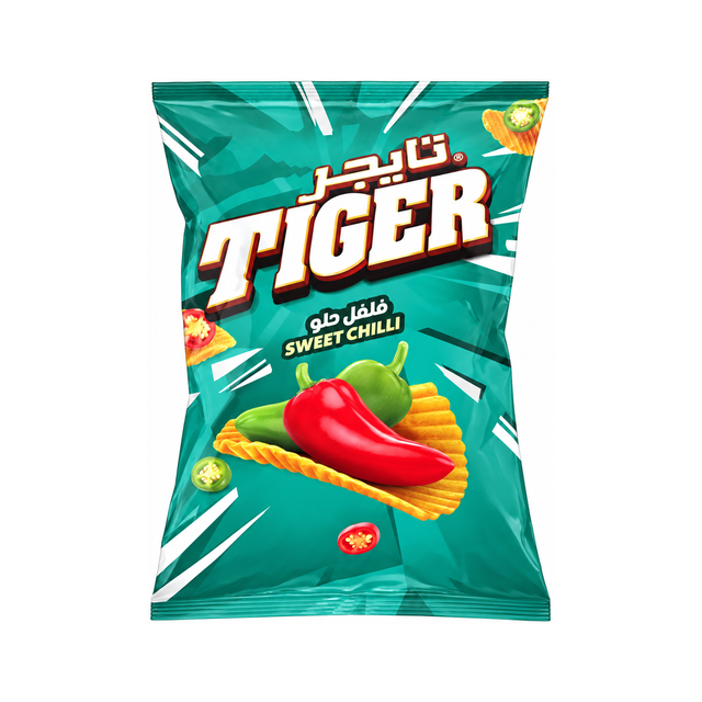 Tiger Max Chips — Sweet Chilli on a white background