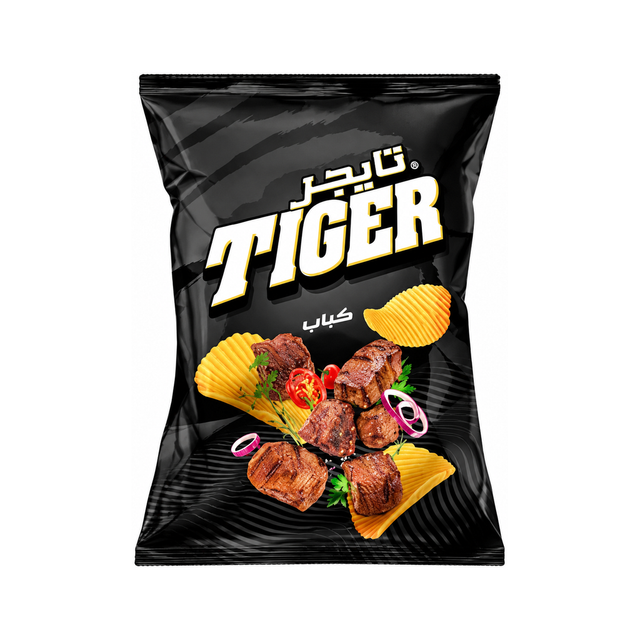 Tiger Mega Chips — Kebab on a white background