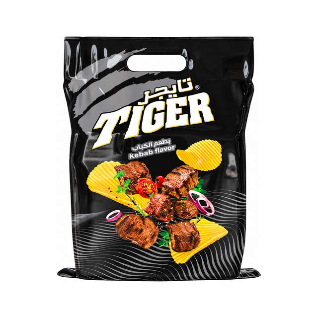Tiger Plus Chips Multipack — Kebab on a white background
