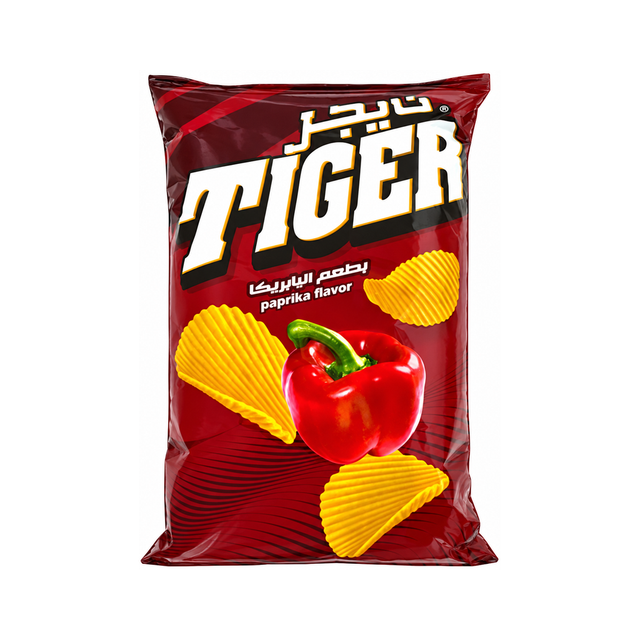 Tiger Plus Chips Multipack — Paprika on a white background